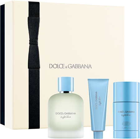 Dolce&Gabbana Light Blue Pour Homme EDT Trio Gift Set NEW set cadou pentru bărbați
