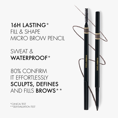 Dolce&Gabbana Classic Brow Restyler Pencil Eyebrow Pencil with brush