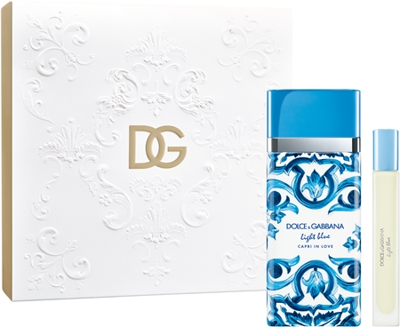 dolce & gabbana light blue capri in love woda perfumowana 100 ml   zestaw  