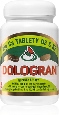Dologran tablety Mg Ca D3 C K2 tablety s minerály