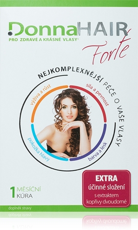 DonnaHAIR FORTE kapsle pro zdravé a krásné vlasy