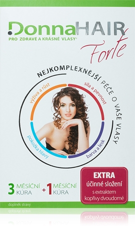 DonnaHAIR FORTE kapsle pro zdravé a krásné vlasy