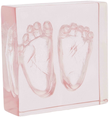 Dooky Crystal Memories DeLuxe 3D Frame Handprint & Footprint sada na otisk miminka