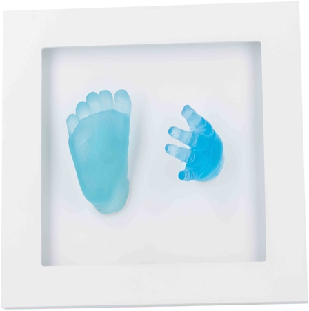 Dooky Crystal Memories DeLuxe 3D Frame Handprint & Footprint sada na otisk miminka