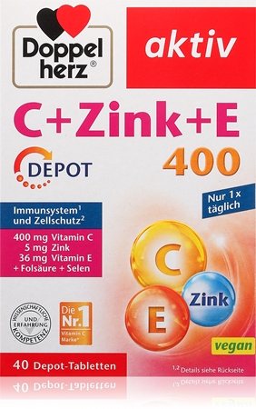 Doppelherz Aktiv C+Zink+E Tabletten zur Unterstützung des Immunsystems