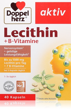 Doppelherz Aktiv Lecithin + B-Vitamine Kapseln für das psychische Wohlbefinden