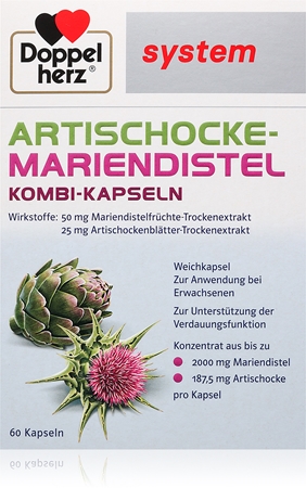 Doppelherz system Artischocke-mariendistel Kapseln zur Verdauungsförderung