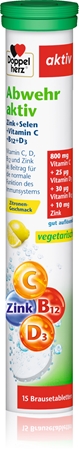 Doppelherz Aktiv Defence Brausetabletten zur Unterstützung des Immunsystems