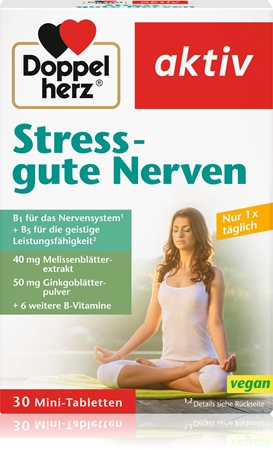 Doppelherz Stress - gute Nerven Tabletten zum Stressabbau und für emotionales Wohlbefinden