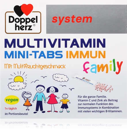 Doppelherz system Multivitamin family Säckchen zur Unterstützung des Immunsystems