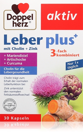 Doppelherz Aktiv Leber Kapseln zur Unterstützung der Leberfunktion