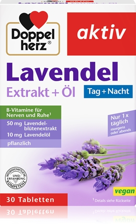 Doppelherz Lavendel Extrakt + Öl Tabletten für das psychische Wohlbefinden