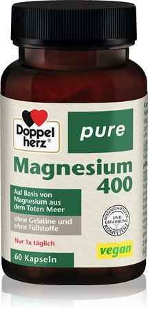 Doppelherz pure Magnesium 400 Kapseln für die effektive Magnesiumergänzung