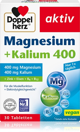 Doppelherz Magnesium + Kalium 400 Tabletten für die Muskelregeneration