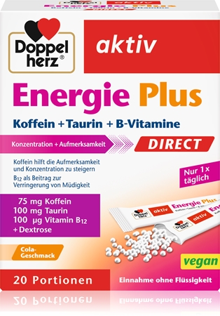 Doppelherz Energie Plus Direct Säckchen zur Erhaltung von Energie und kognitiver Leistungsfähigkeit