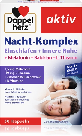 Doppelherz Nacht - Komplex Kapseln bei Schlaf- und Einschlafproblemen