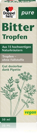 Doppelherz pure Bitter Kräutertropfen zur Unterstützung der Gewichtsabnahme