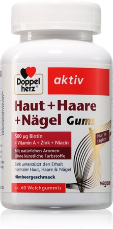 Doppelherz Aktiv Haut + Haare + Nägel Weichkapseln zum Kauen für schöne Haare, Haut und Nägel