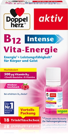 Doppelherz B12 Vita-Energie Intense Fläschchen zur Erhaltung von Energie und kognitiver Leistungsfähigkeit