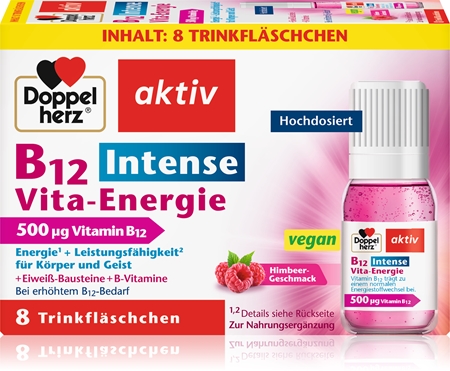 Doppelherz B12 Vita-Energie Intense Fläschchen zur Erhaltung von Energie und kognitiver Leistungsfähigkeit