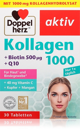 Doppelherz Aktiv Kollagen 1000 Tabletten Nahrungsergänzungsmittel für Ihr Wohlbefinden