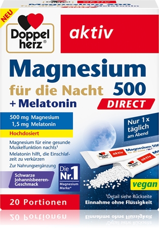 Doppelherz Magnesium für die Nacht Säckchen trägt zur normalen Funktion des Nervensystems bei