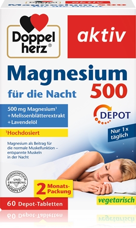Doppelherz Magnesium für die Nacht Tabletten trägt zur normalen Funktion des Nervensystems bei