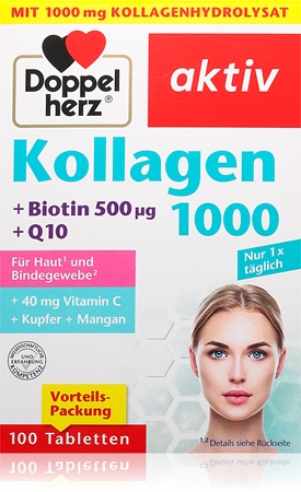 Doppelherz Aktiv Kollagen 1000 Tabletten Nahrungsergänzungsmittel für Ihr Wohlbefinden