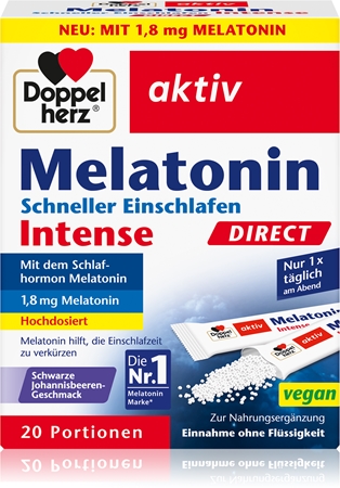 Doppelherz Melatonin Intense Säckchen bei Schlafstörungen