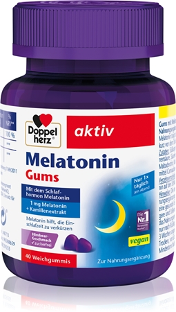 Doppelherz Melatonin gums Kautabletten bei Schlafstörungen