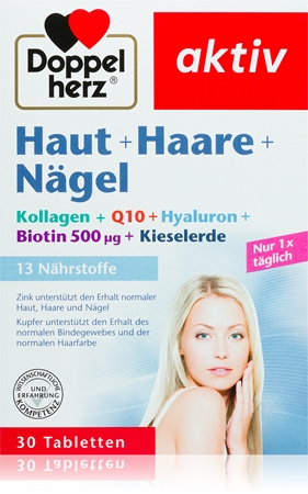 Doppelherz Aktiv Haut + Haare + Nägel Tabletten schöne Haare, Nägel und Haut