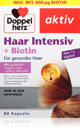 Doppelherz Aktiv Haar Intensiv Kapseln für gesunde und schöne Haare