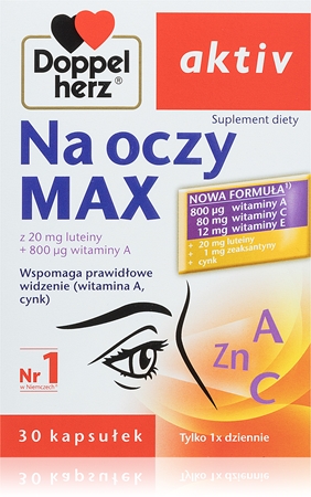 Doppelherz active Na oczy MAX kapsułki dla zdrowych oczu
