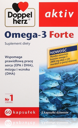 Doppelherz Aktiv Omega-3 FORTE Kapseln Nahrungsergänzungsmittel für Ihr Wohlbefinden