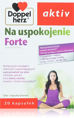 Doppelherz Active Na uspokojenie Forte kapsułki do dobrego samopoczucia psychicznego