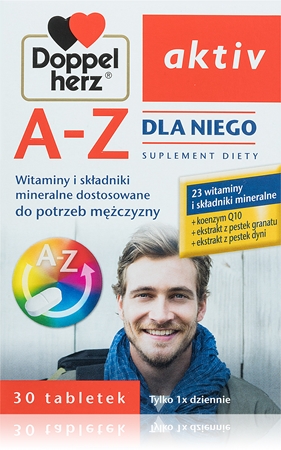 Doppelherz active A-Z Dla Niego tabletki z kompleksem multiwitaminowym