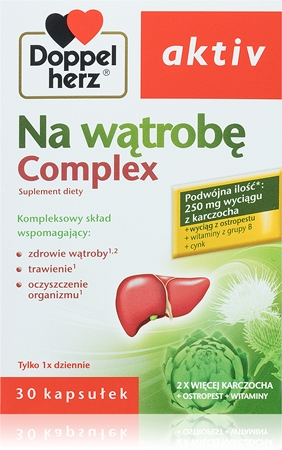 Doppelherz Active Na wątrobę Complex kapsułki do utrzymania prawidłowego poziomu cholesterolu