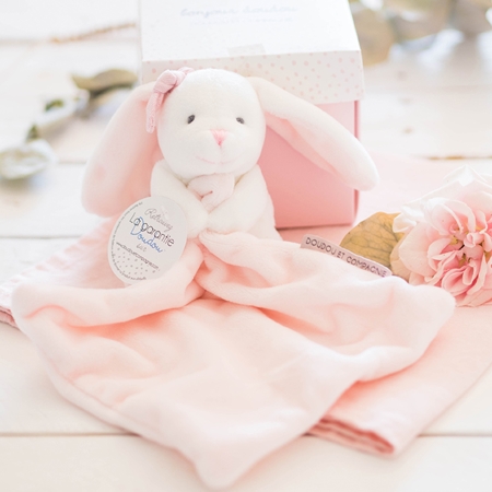 Doudou Gift Set Pink Rabbit Geschenkset für Kinder ab der Geburt ️ ...
