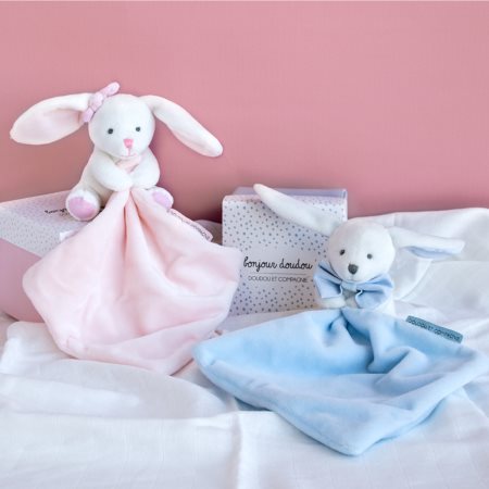 Doudou Gift Set Pink Rabbit confezione regalo per neonati