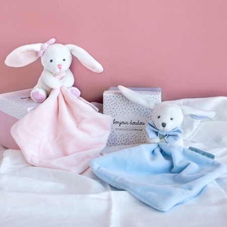 Doudou Gift Set Pink Rabbit Geschenkset für Kinder ab der Geburt ️ ...