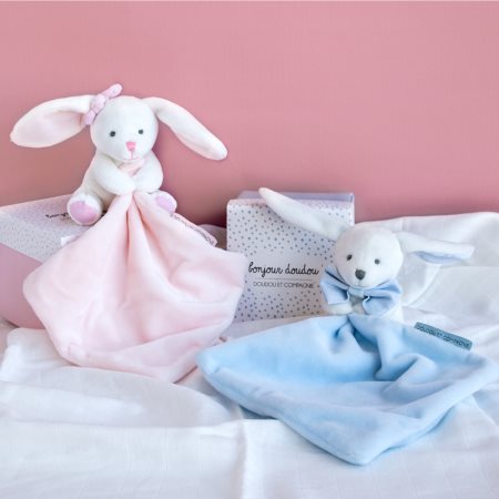 Doudou Gift Set Pink Rabbit lahjasetti syntymästä lähtien