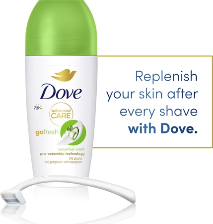 Dove Advanced Care Go Fresh Cucumber & Green Tea Antiperspirant Roll-On