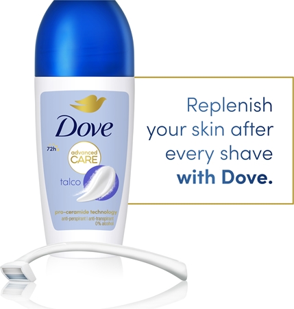 Dove Advanced Care Talco рол-он
