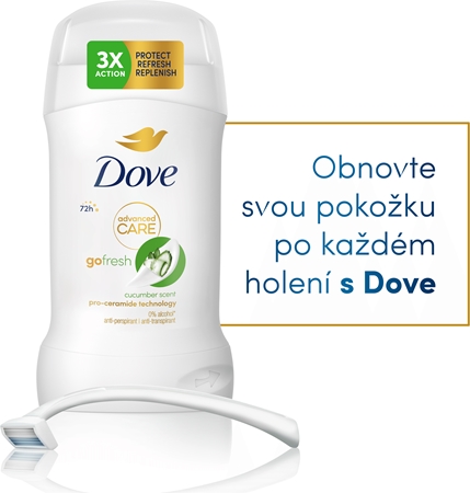 Dove Advanced Care Go Fresh tuhý antiperspirant pro ženy