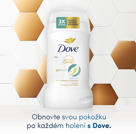 Dove Advanced Care Pear & Aloe Vera tuhý antiperspirant
