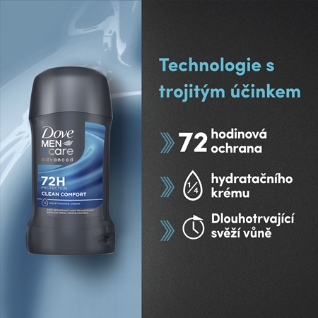Dove Men+Care Clean Comfort tuhý antiperspirant