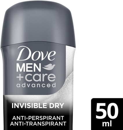 Dove Men+Care Invisble Dry tuhý antiperspirant proti bílým skvrnám