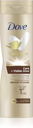 Dove Body Love lait auto-bronzant corps