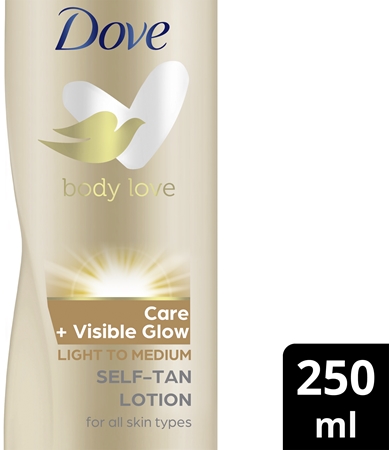 Dove Body Love savaiminio įdegio pienelis kūnui