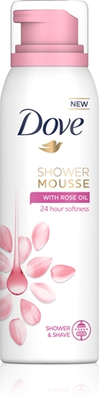 Dove Rose Oil mousse de douche 3 en 1